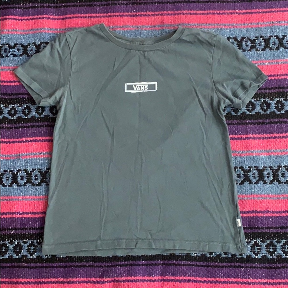 Dark green sunflower vanz shirt